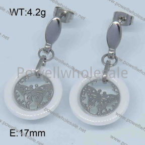 SS Ceramic Earrings  3360001bhva-676