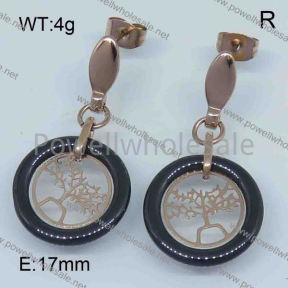 SS Ceramic Earrings  3360003ahjb-676