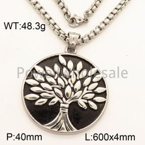 SS Necklace  3N20439vbpb-452