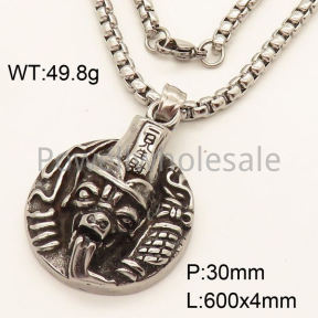 SS Necklace  3N20441vbpb-452