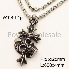 SS Necklace  3N20442vbpb-452