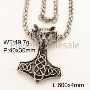 SS Necklace  3N20443vbpb-452