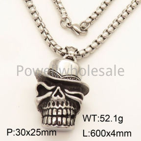 SS Necklace  3N20445vbpb-452