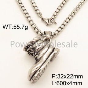 SS Necklace  3N20447vbpb-452