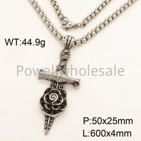 SS Necklace  3N20449vbpb-452