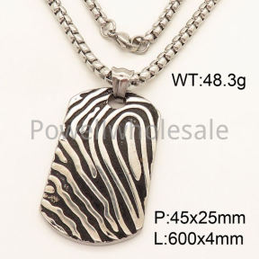 SS Necklace  3N20456vbpb-452