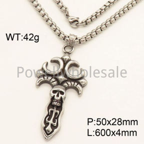 SS Necklace  3N20464vbpb-452