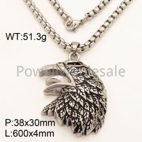 SS Necklace  3N20465vbpb-452