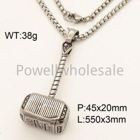 SS Necklace  3N20467vbpb-452