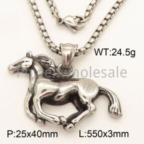 SS Necklace  3N20475vbpb-452