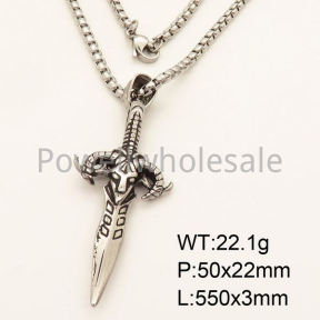 SS Necklace  3N20481vbpb-452