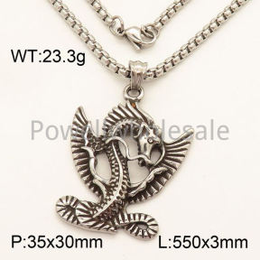 SS Necklace  3N20483vbpb-452
