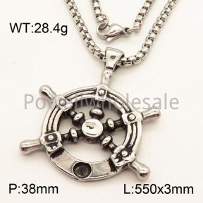 SS Necklace  3N20485vbpb-452