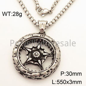 SS Necklace  3N20490vbpb-452