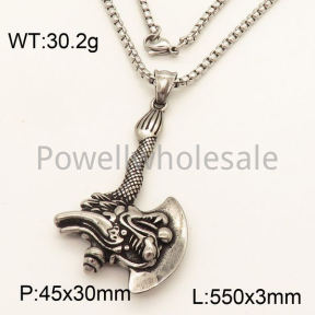 SS Necklace  3N20502vbpb-452