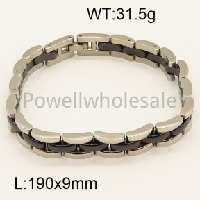 SS Ceramic Bracelet  6B9000035aivb-244