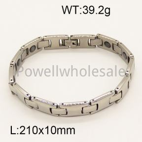 SS Ceramic Bracelet  6B9000043aivb-244