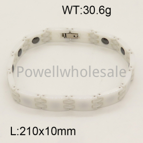 SS Ceramic Bracelet  6B9000052vila-244