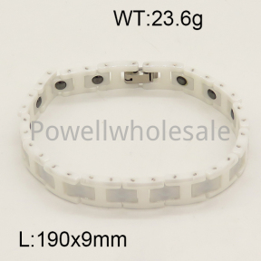 SS Ceramic Bracelet  6B9000059vila-244
