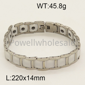 SS Ceramic Bracelet  6B9000069ajvb-244