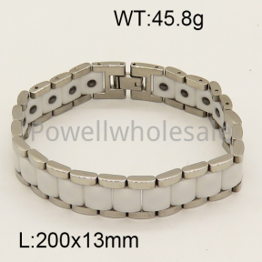 SS Ceramic Bracelet  6B9000070ajvb-244