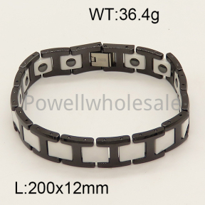 SS Ceramic Bracelet  6B9000074ajvb-244