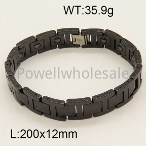 SS Ceramic Bracelet  6B9000079ajvb-244