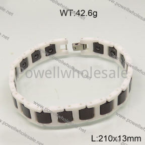 SS Ceramic Bracelet  6B90014ajvb-244