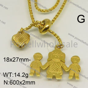 SS Necklace  6N20093vbpb-312