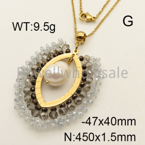 Natural Pearl Necklace  6N3000495bhva-L018