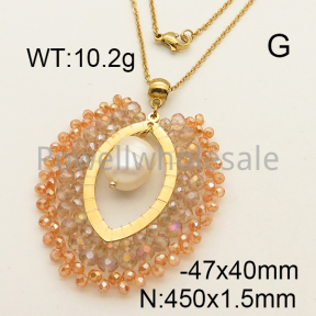 Natural Pearl Necklace  6N3000505bhva-L018