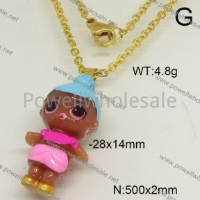 SS Necklace  6N30088vbmb-628
