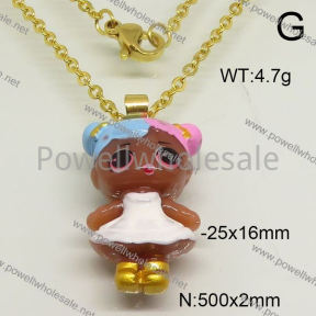 SS Necklace  6N30090vbmb-628