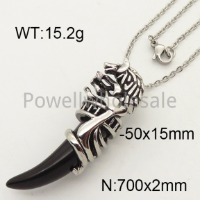 SS Necklace  6N4001143vbpb-317