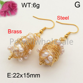 Shell Pearl  Earring  F3E300629vbnb-L005