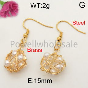 Shell Pearl  Earring  F3E300633vbnb-L005