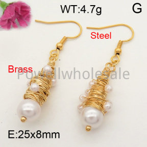 Shell Pearl  Earring  F3E300637vbnb-L005