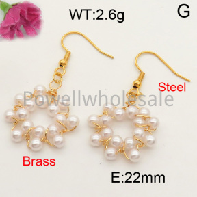 Shell Pearl  Earring  F3E300643vbnb-L005