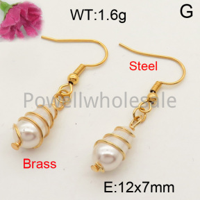 Shell Pearl  Earring  F3E300644vbnb-L005