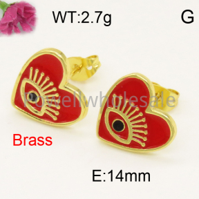 Fashion Brass Earrings  F3E300711ablb-L017