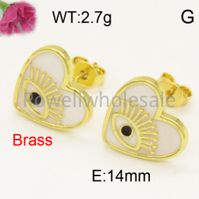Fashion Brass Earrings  F3E300713ablb-L017