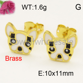 Fashion Brass Earrings  F3E300714ablb-L017
