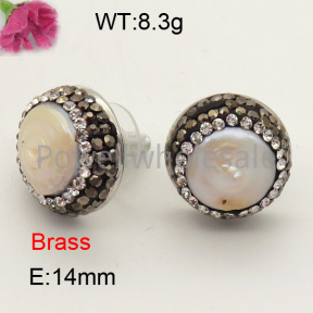 Natural Pearl Earring  F3E400758bhia-L005