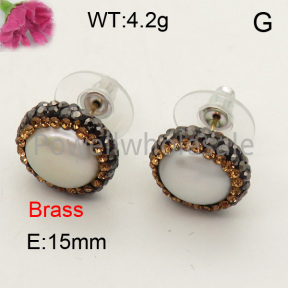 Natural Pearl Earring  F3E400760bhia-L005