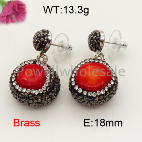 Fashion Brass Earring  F3E400793vhov-L005
