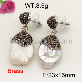 Natural Pearl Earring  F3E400794vhmv-L005