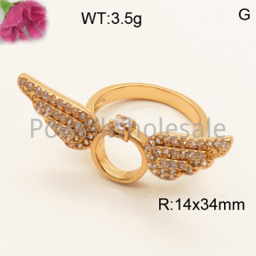 Fashion Ring  7#--8#  F3R40159bbov-K70