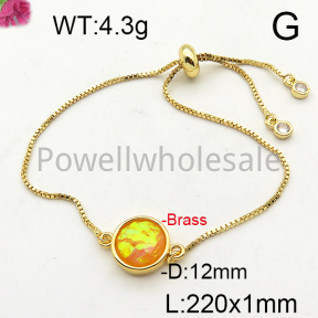 Fashion Brass Bracelet  F6B402384vhha-J101