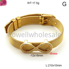 Fashion Brass Bangle  F6BA40828bhbl-L002