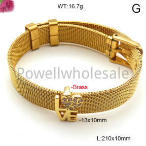 Fashion Brass Bangle  F6BA40891bhbl-L002